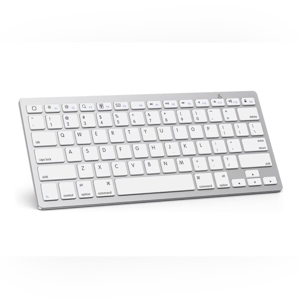 OMOTON Wireless Bluetooth Keyboard | Brand New | Silver Slim Design